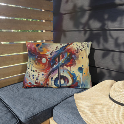 Harmonizing Melody Life Outdoor Pillows