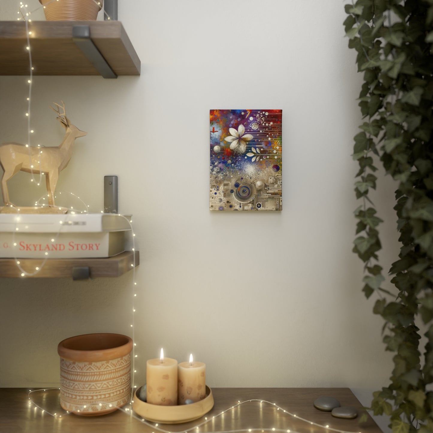 Inner Algorithm Synthesis Canvas Photo Tile