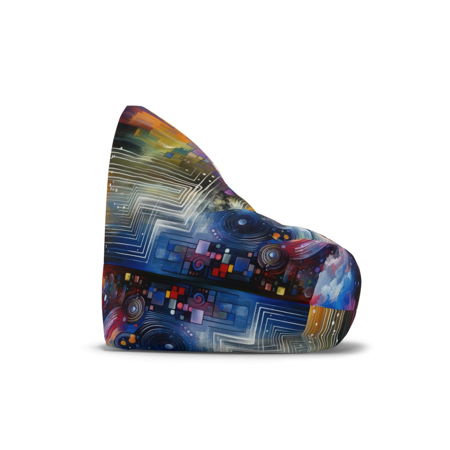 Abstract Technicolor Synthesis Bean Bag Chair Cover