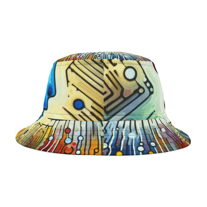 Empathetic Connection Abstract Bucket Hat (AOP)