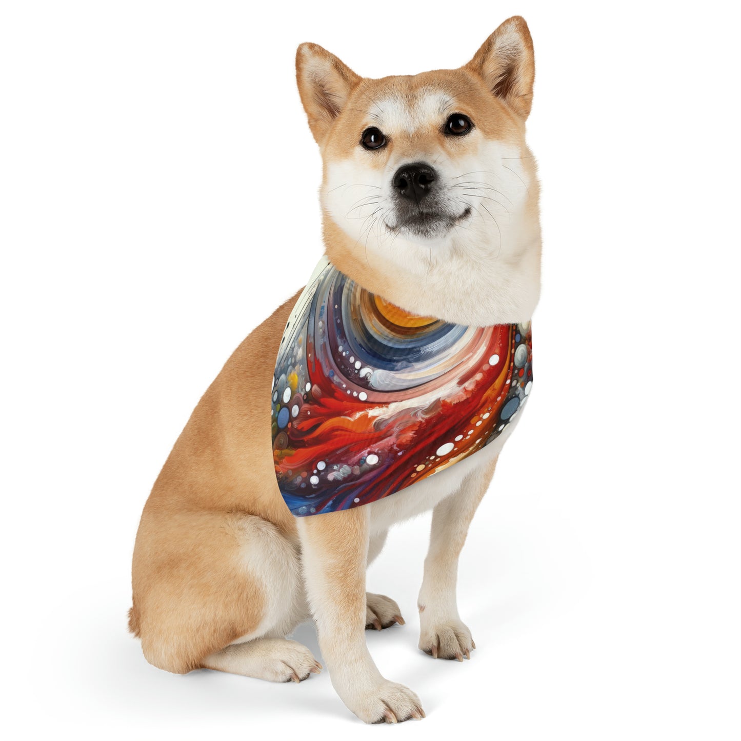 Harmonic Swirl Elegance Pet Bandana Collar