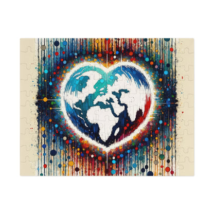 Heartbeats Synchronizing Peace Jigsaw Puzzle (30, 110, 252, 500,1000-Piece)