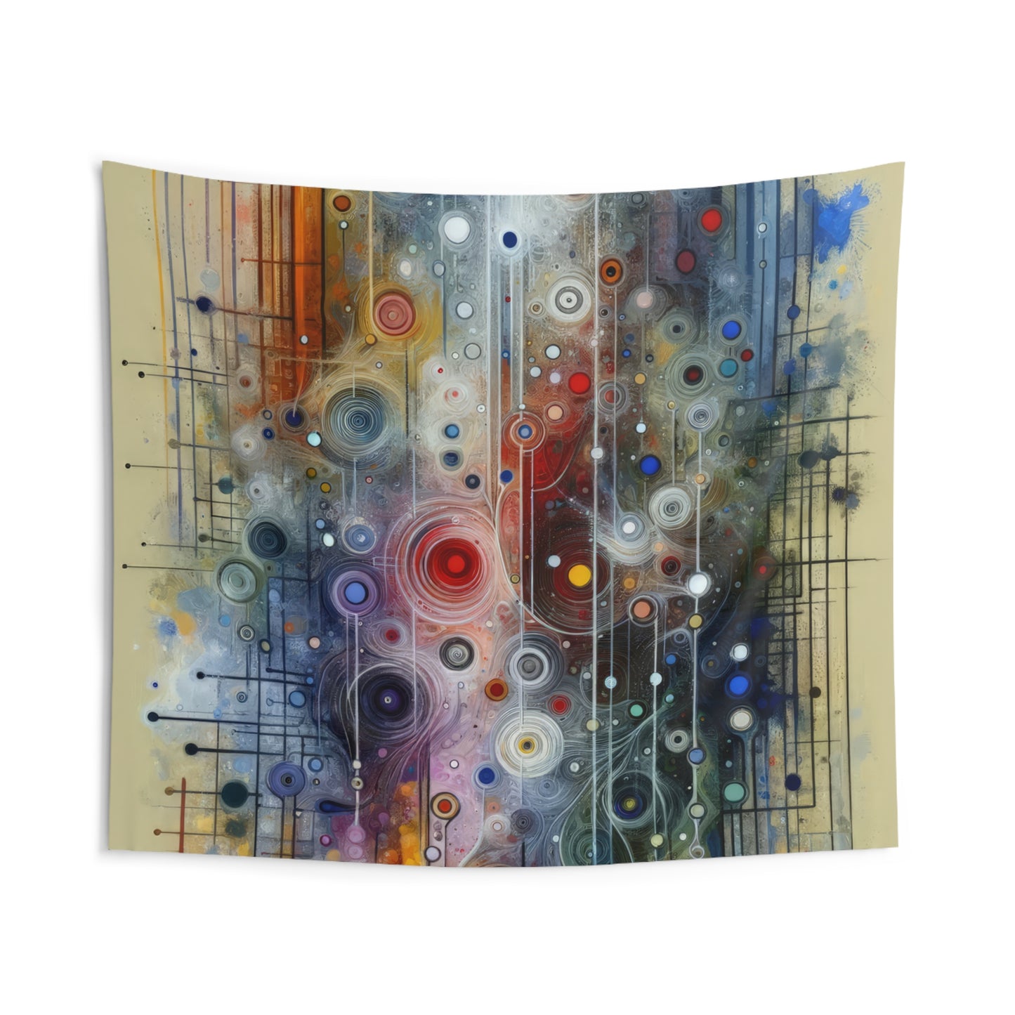 Awakenings Interconnectedness Tachism Indoor Wall Tapestries