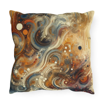 Dynamic Cultural Mosaic Outdoor Pillows