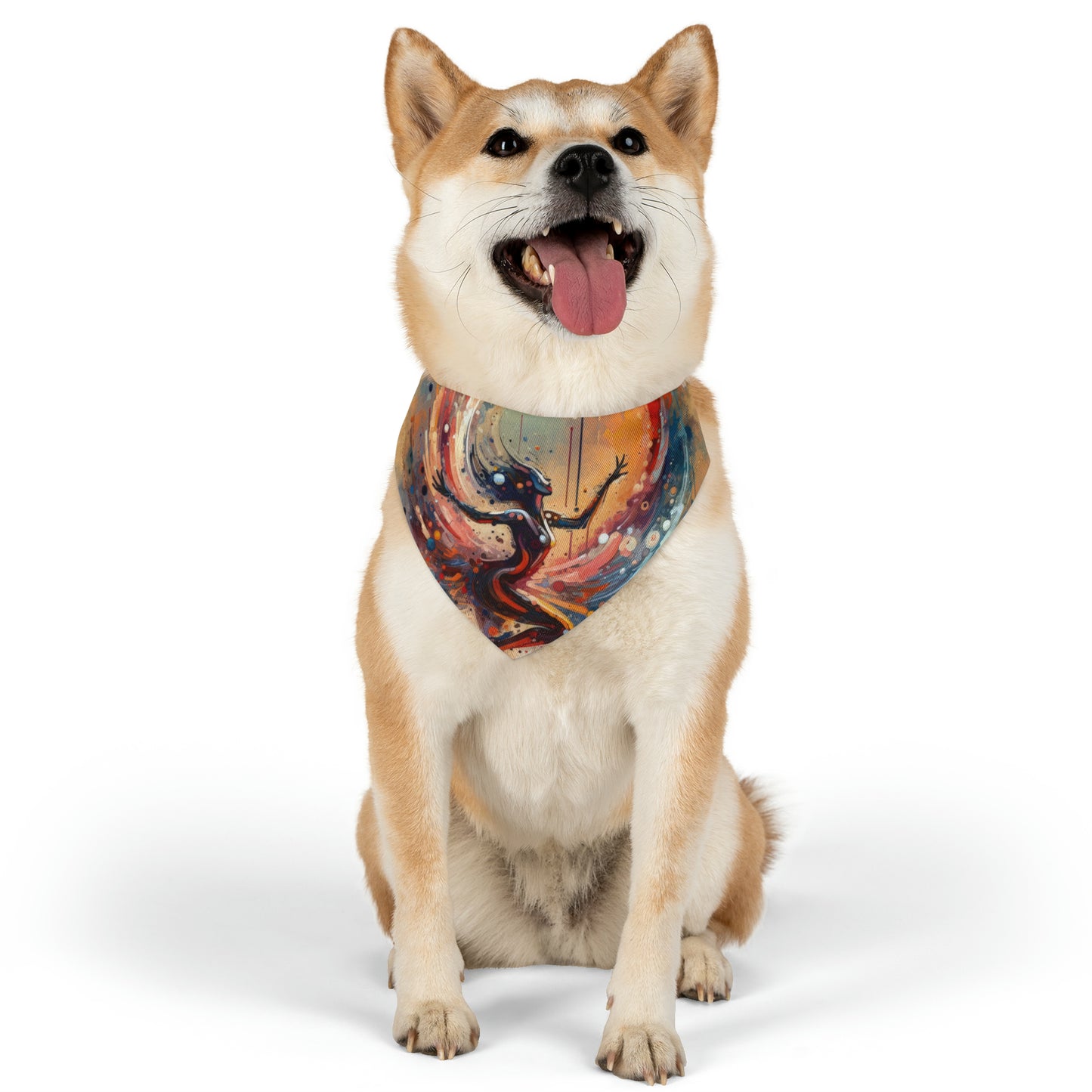Decision Dance Tachism Pet Bandana Collar