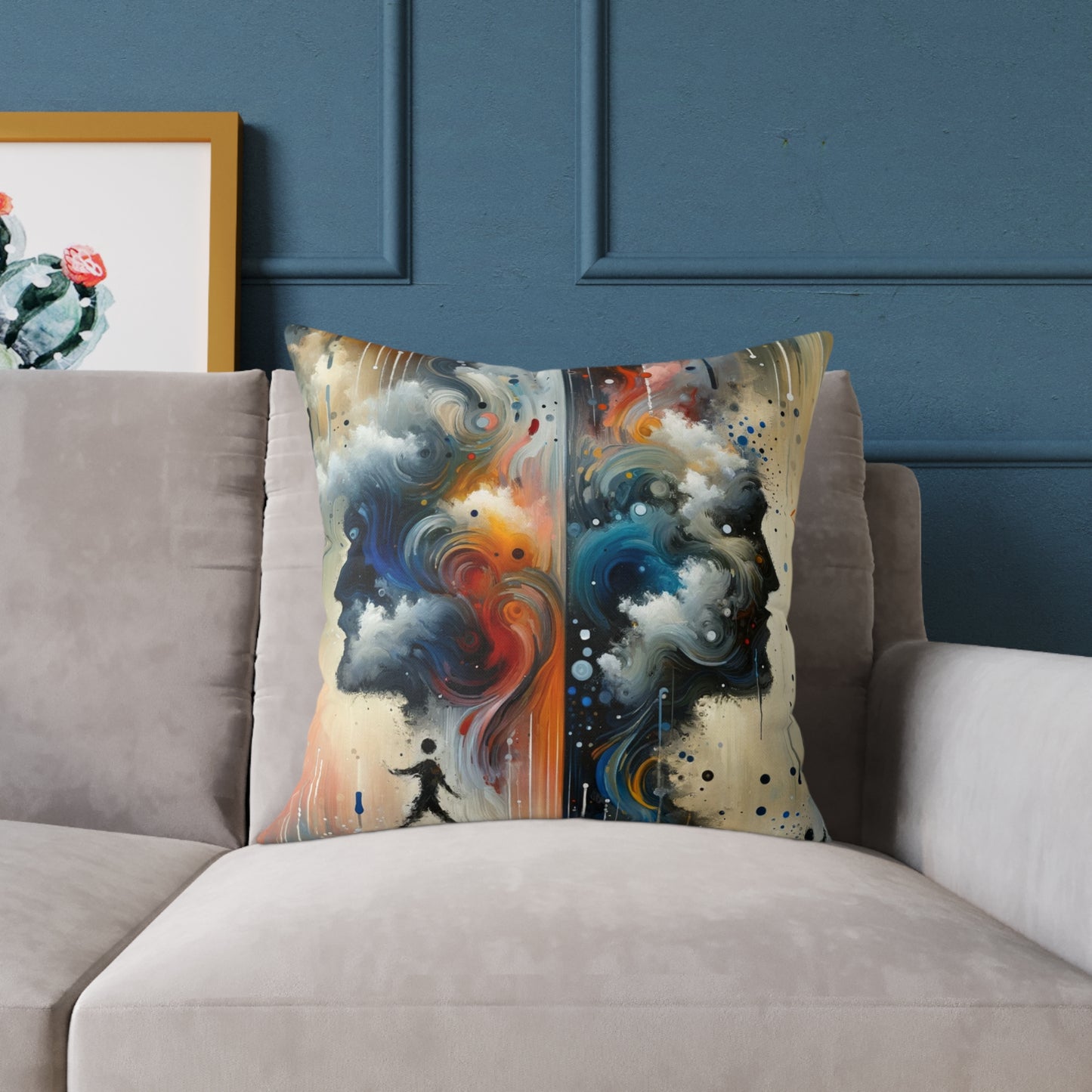 Connected Isolation Paradox Spun Polyester Pillow