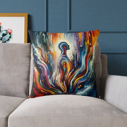 Threshold Collective Consciousness Spun Polyester Pillow