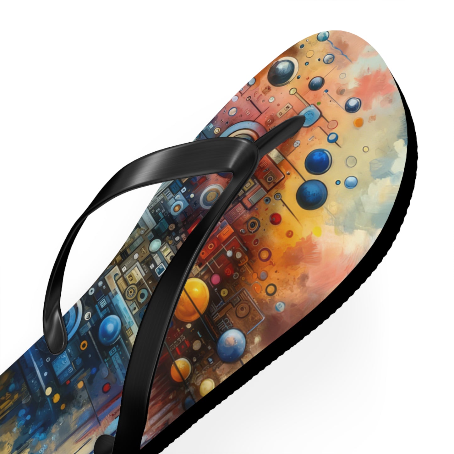 Connected Virtuality Canvas Flip Flops