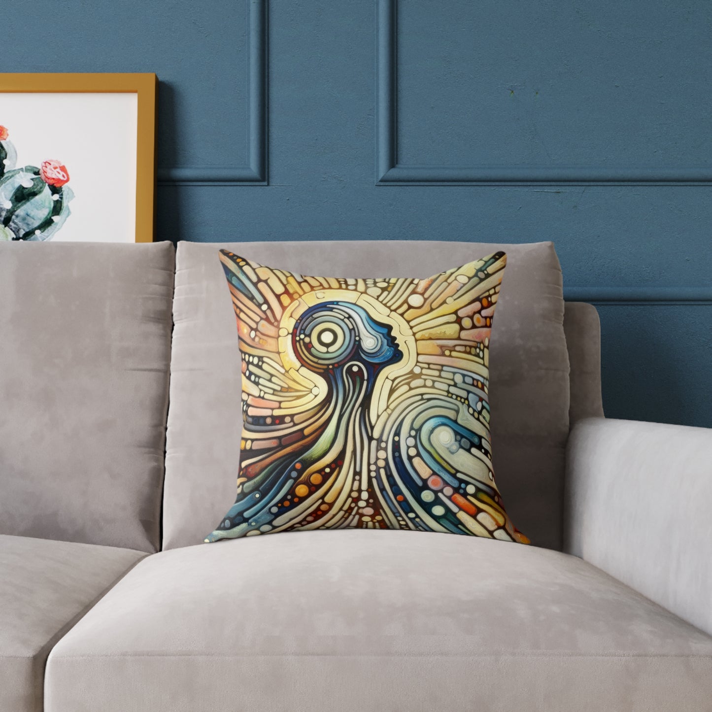 Inner Mosaic Kindness Spun Polyester Pillow