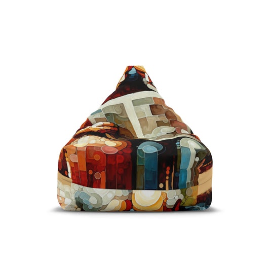 Elderly Unity Tachism Bean Bag Chair Cover