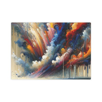 Grandiose Transformation Tachism Canvas Photo Tile