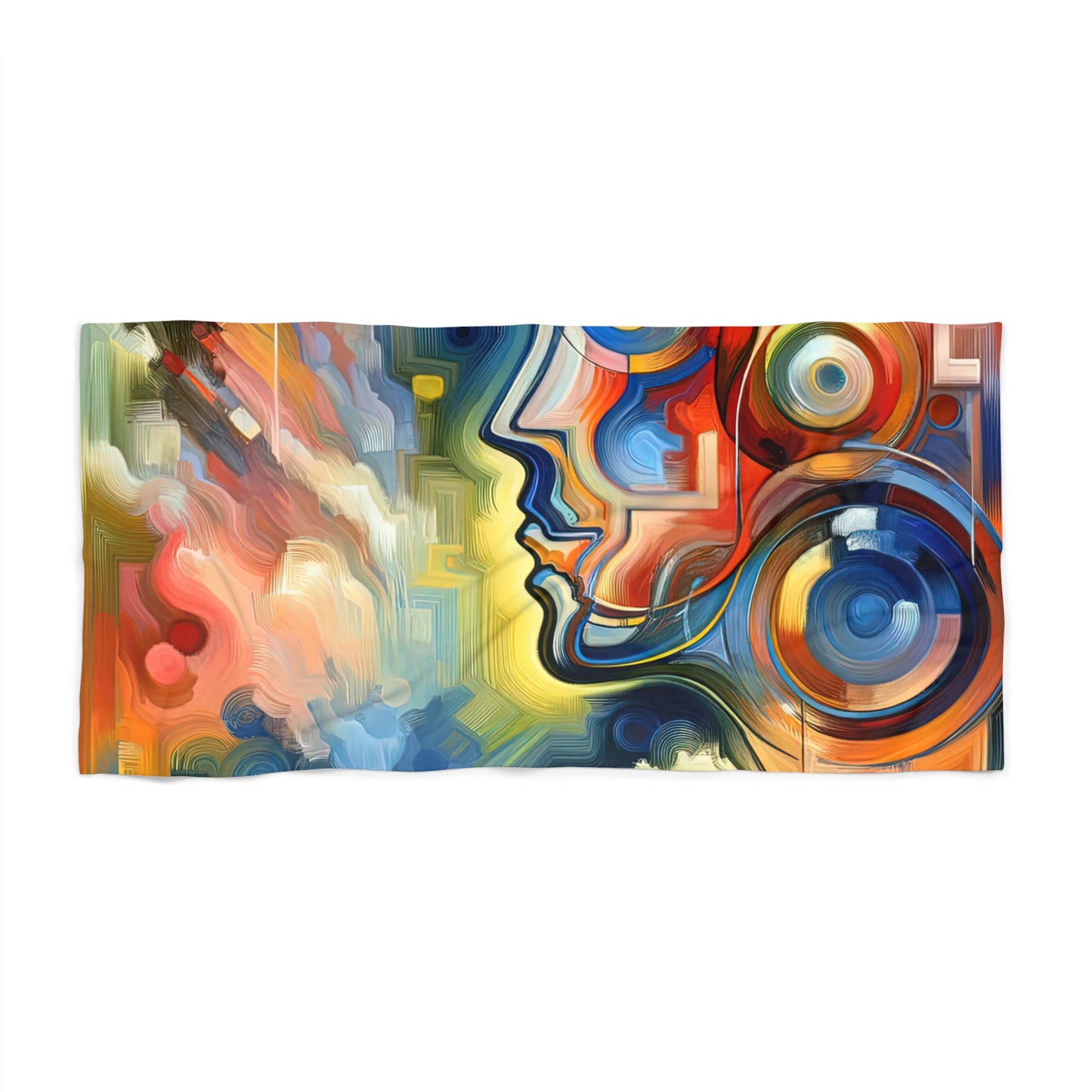 Emotional Perception Abstract Beach Towel