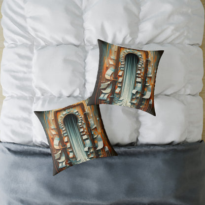Illuminated Truths Mirror Spun Polyester Pillow