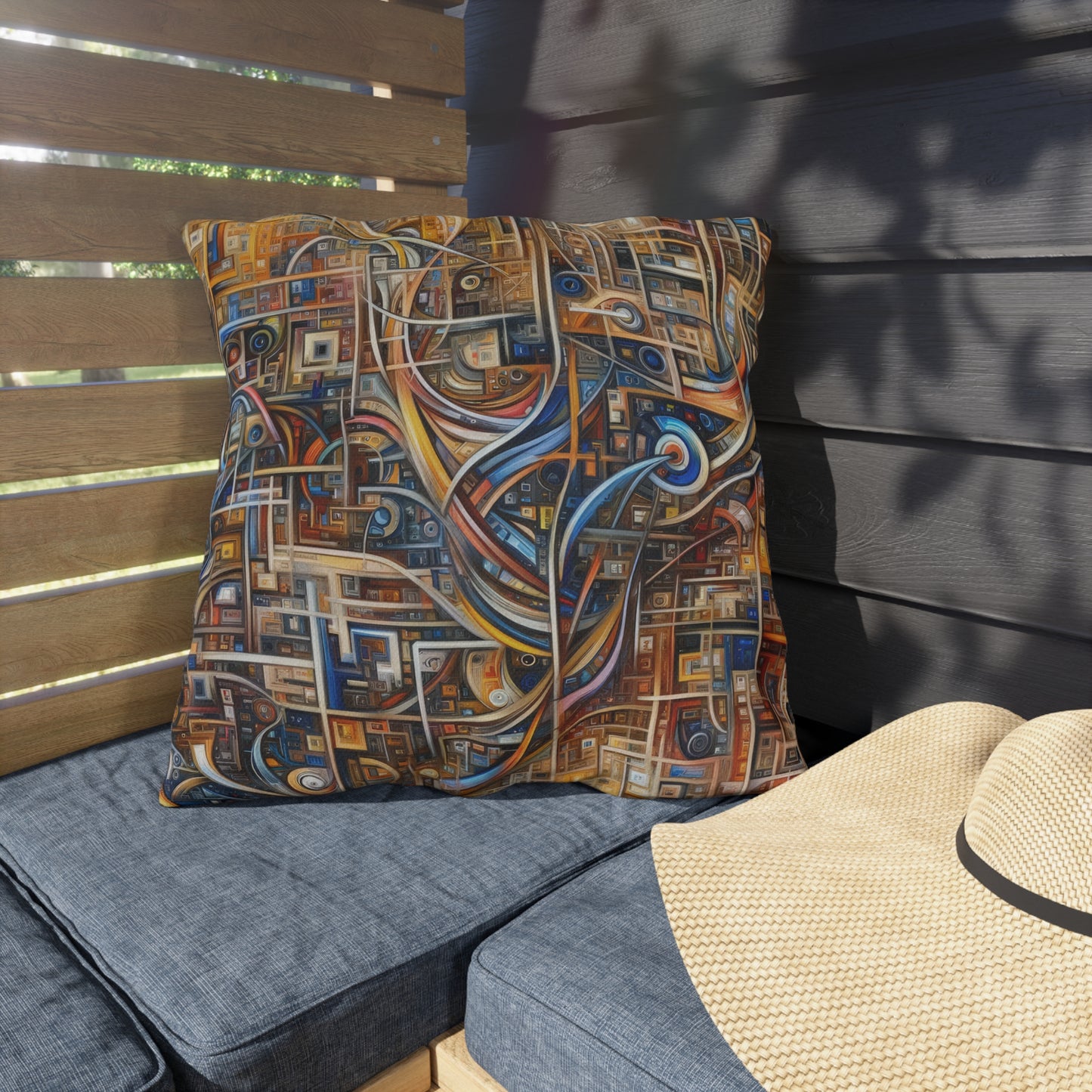 Intricate Life Tapestry Outdoor Pillows