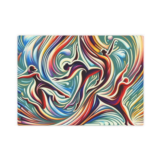 Choreographic Mindful Tachism Canvas Photo Tile