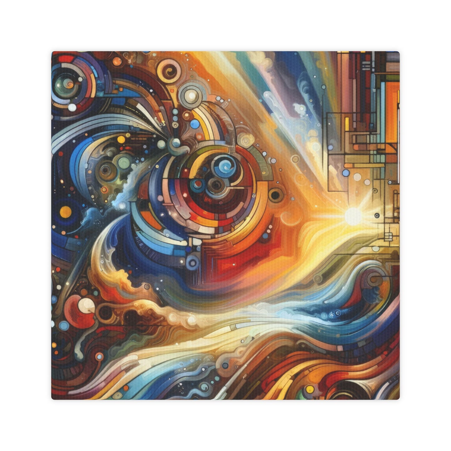 Ritualistic Growth Symphony Canvas Photo Tile