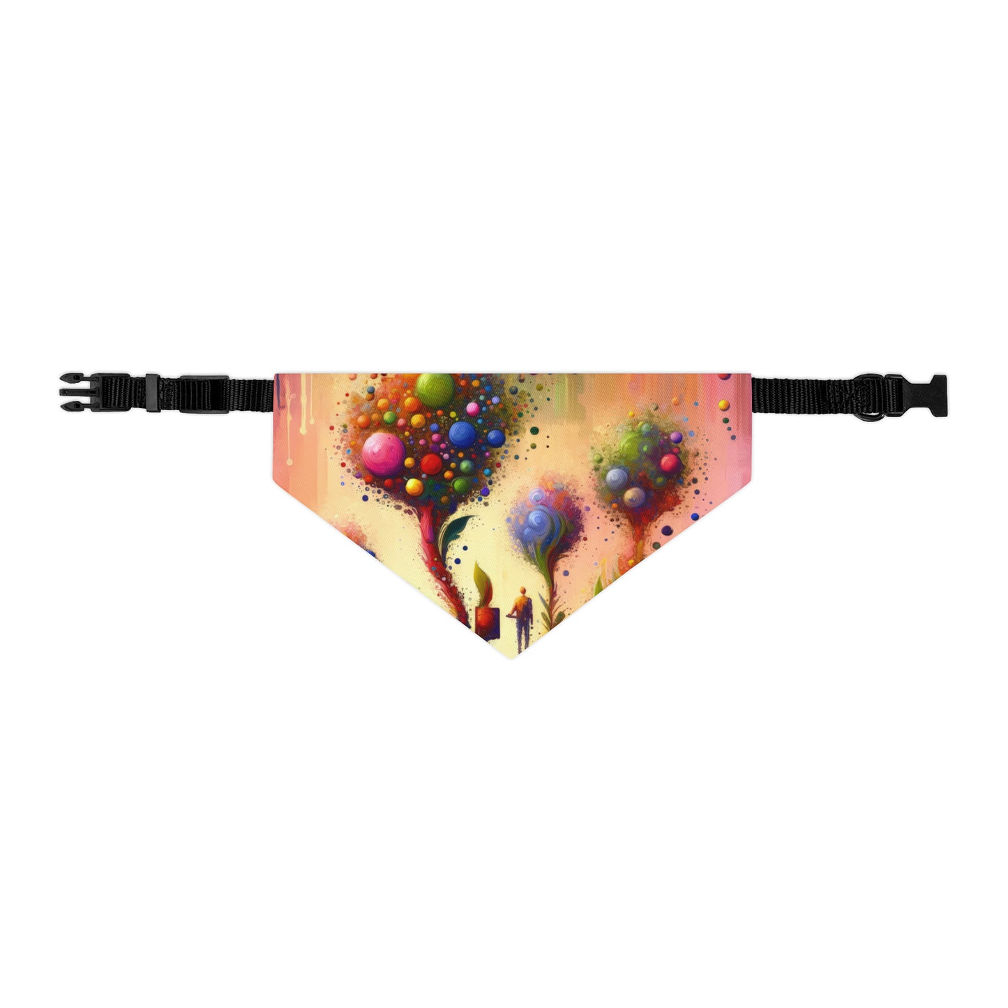 Vibrant Digital Arboriculture Pet Bandana Collar