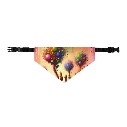 Vibrant Digital Arboriculture Pet Bandana Collar