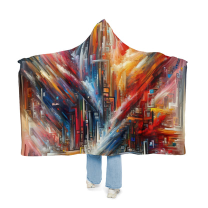 Digital Chaos Symphony Snuggle Blanket