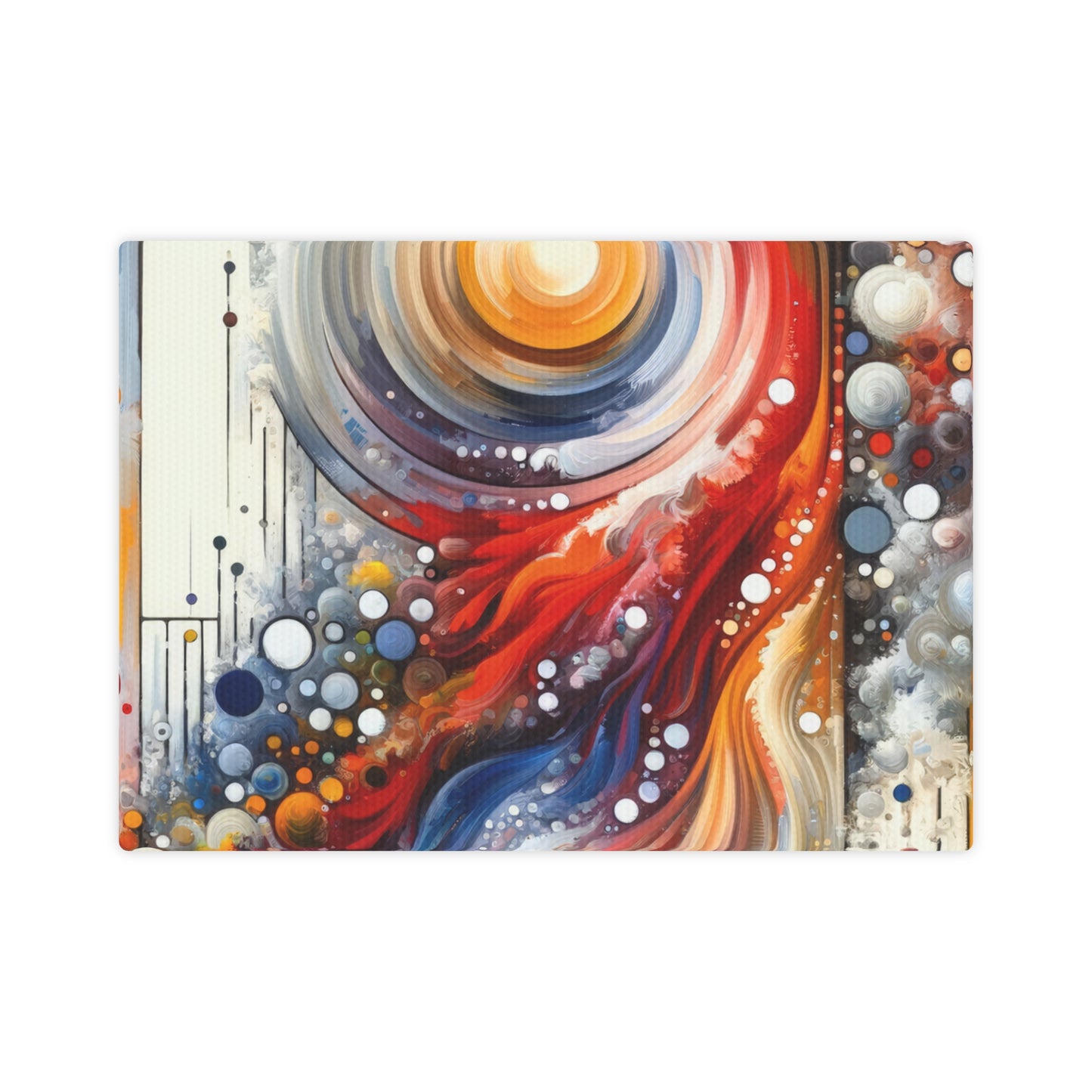 Harmonic Swirl Elegance Canvas Photo Tile