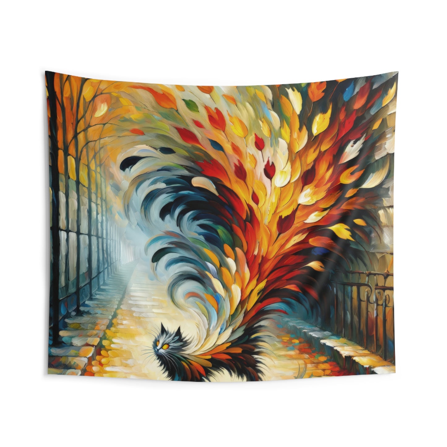 Autumn Whirlwind Escape Indoor Wall Tapestries