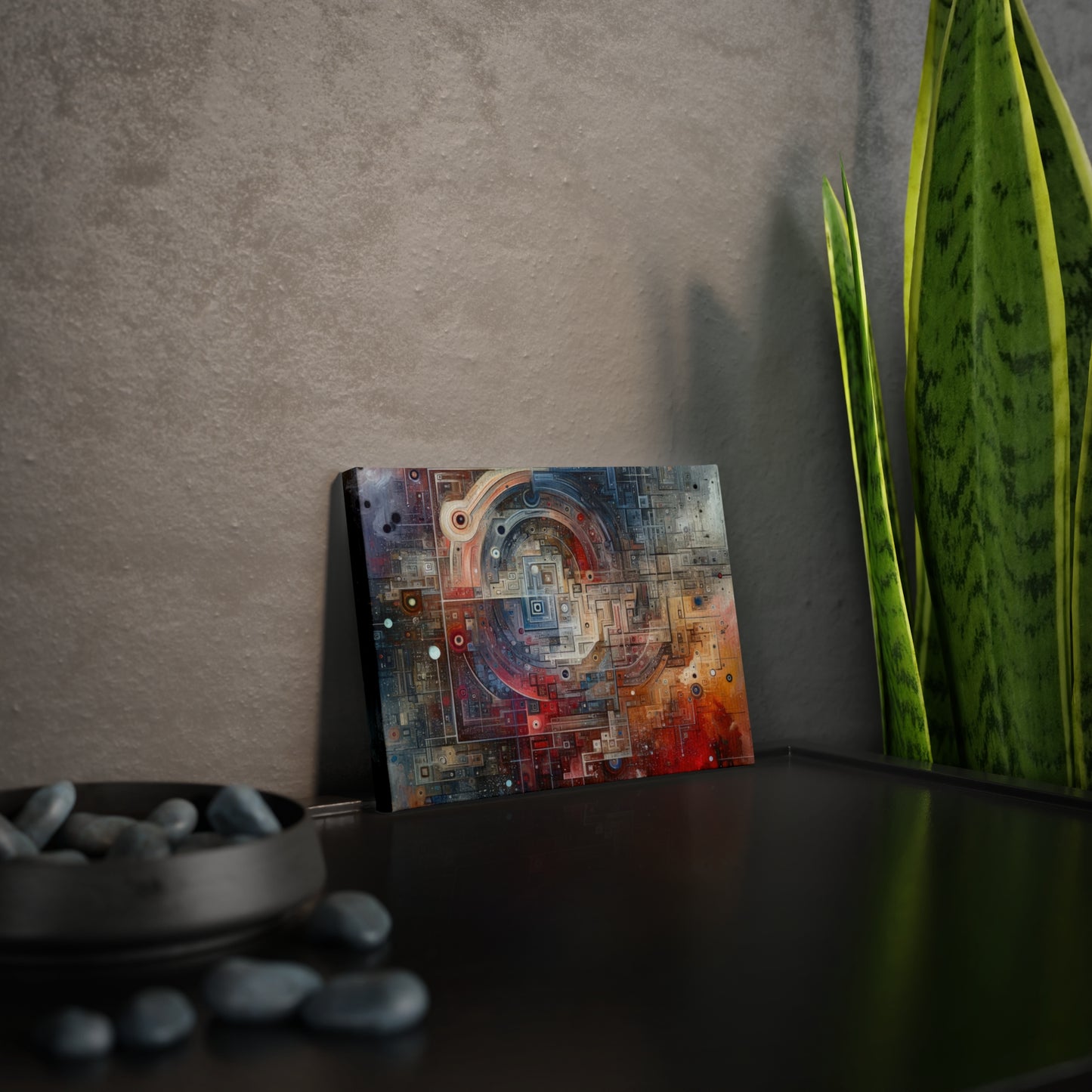 Awareness Algorithm Tachism Canvas Photo Tile
