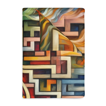 Labyrinthine Love Choices Velveteen Microfiber Blanket (Two-sided print)