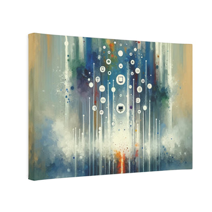 Tachism Digital Escape Canvas Photo Tile