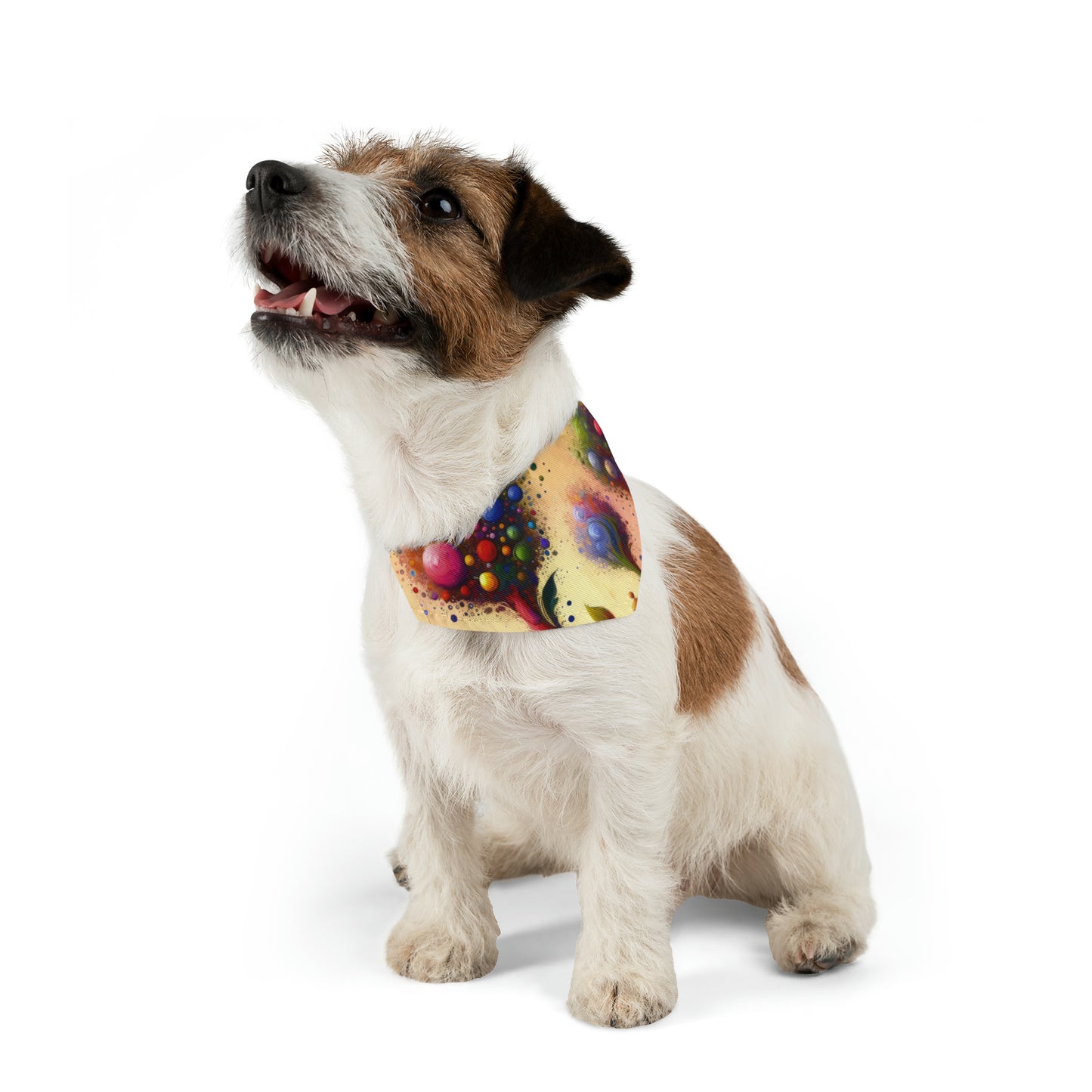 Vibrant Digital Arboriculture Pet Bandana Collar