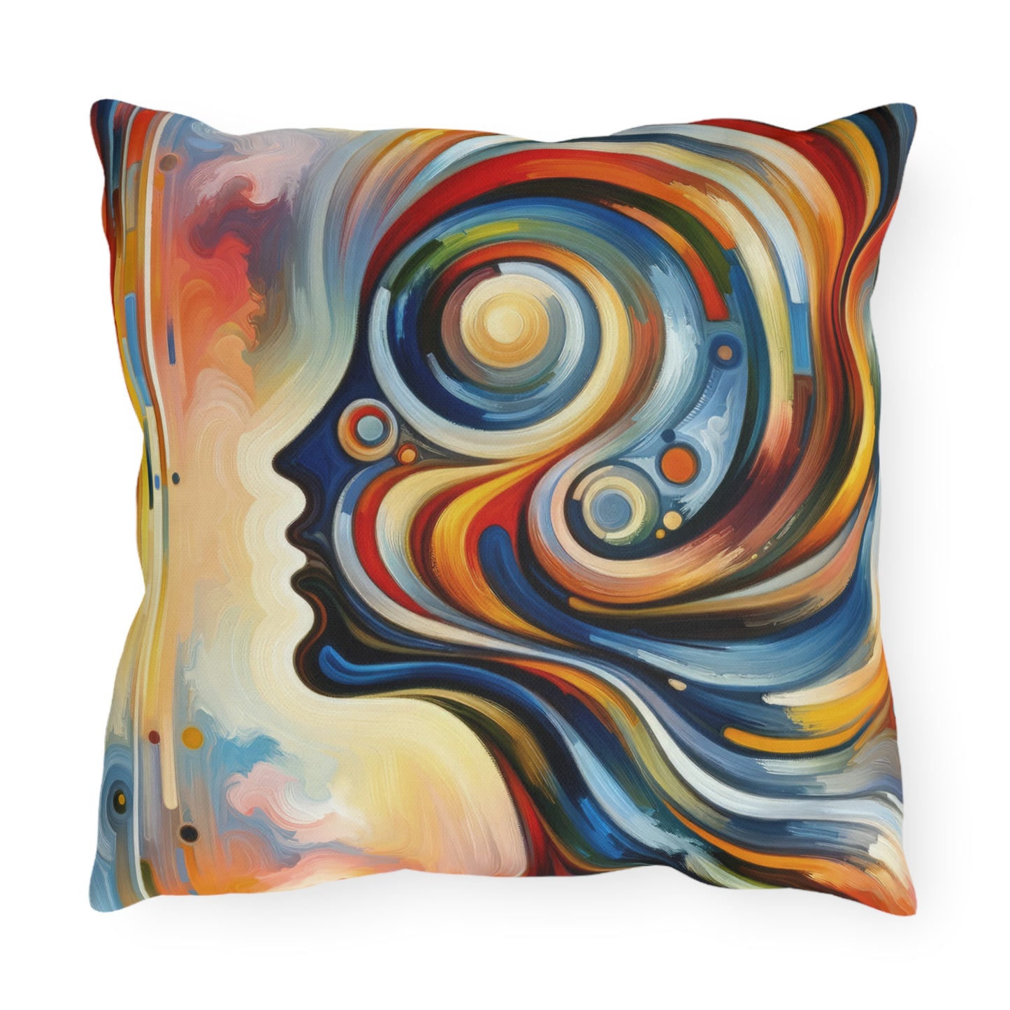Transformative Harmonic Tachism Outdoor Pillows