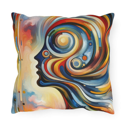 Transformative Harmonic Tachism Outdoor Pillows