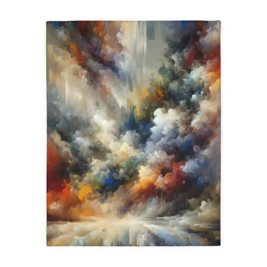 Unspoken Symphony Ethereal Velveteen Microfiber Blanket (Two-sided print)