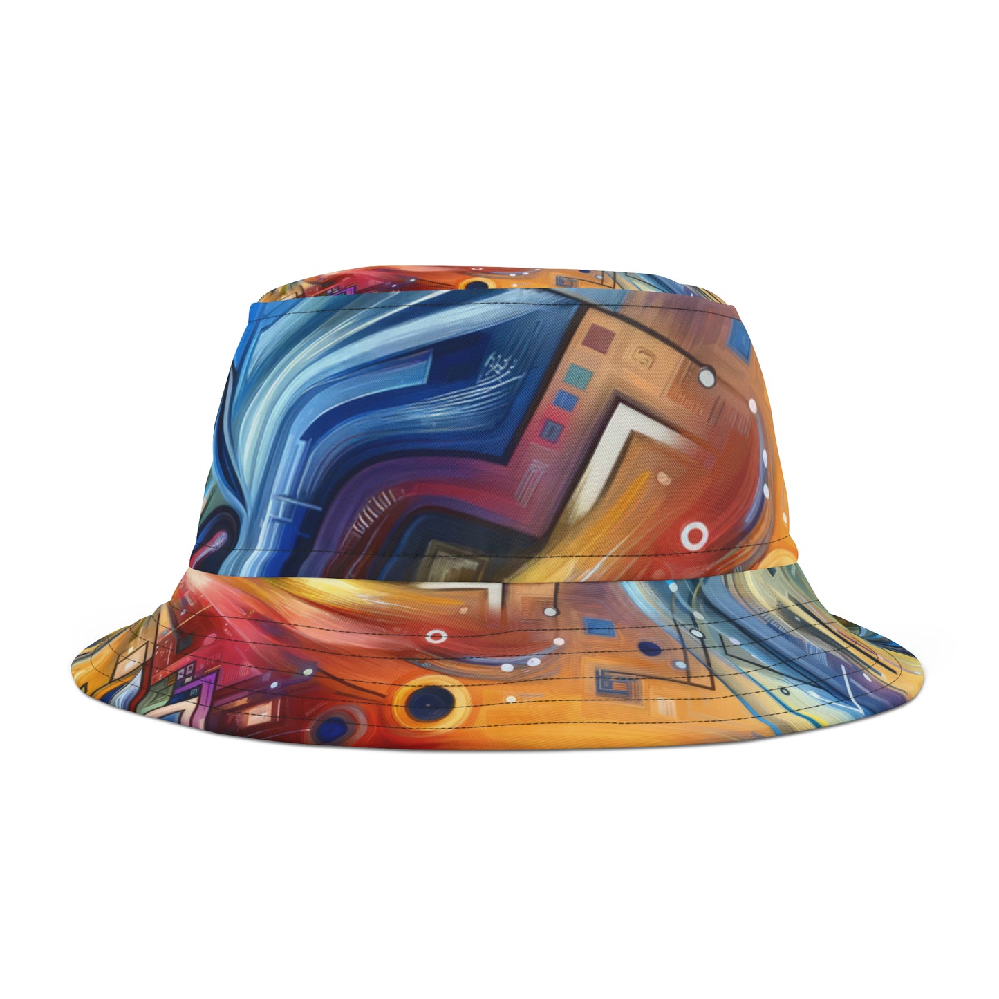 Digital Mindfulness Abstract Bucket Hat (AOP)