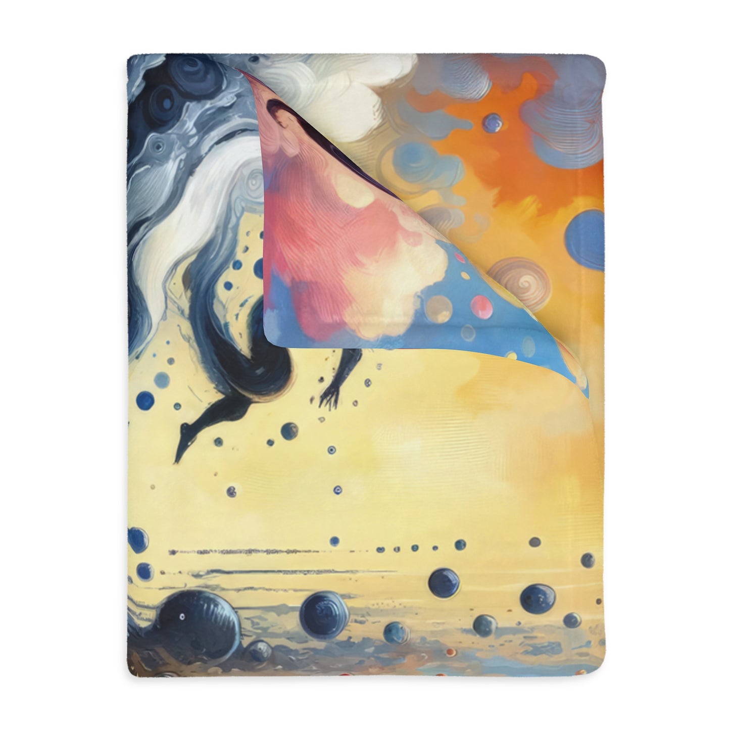 Faithful Diving Bridges Velveteen Microfiber Blanket (Two-sided print)