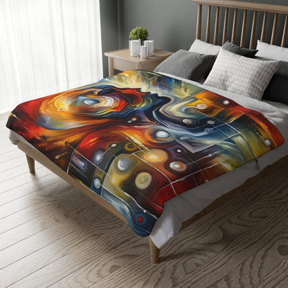Vulnerability Emotional Exchange Velveteen Microfiber Blanket (Two-sided print)