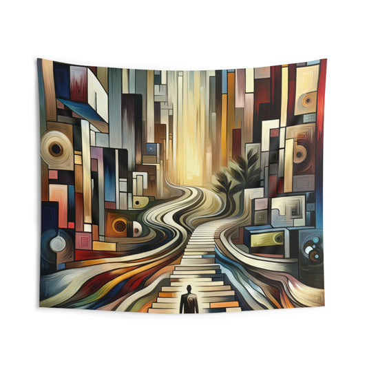 Relatable Journey Abstraction Indoor Wall Tapestries