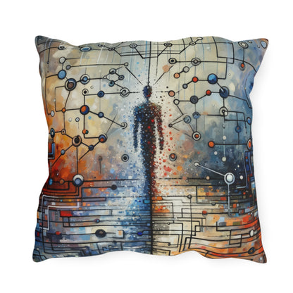 Technological Connectivity Bridge Outdoor Pillows