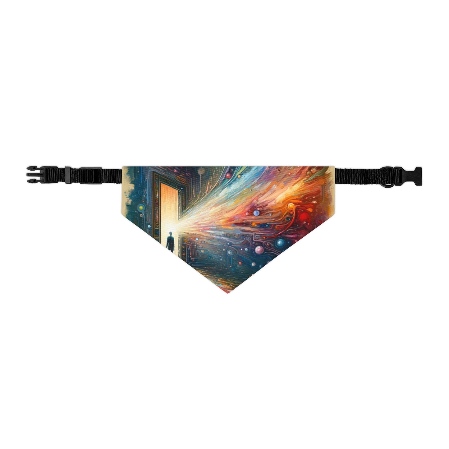 Mirror Wholeness Tachism Pet Bandana Collar