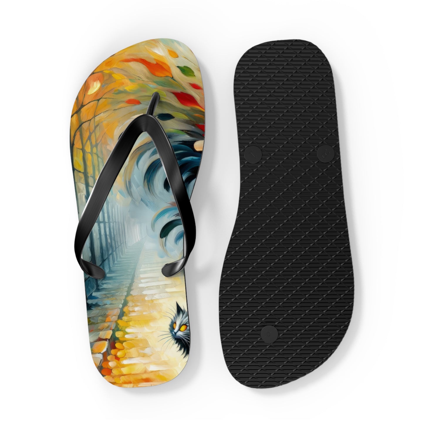 Autumn Whirlwind Escape Flip Flops