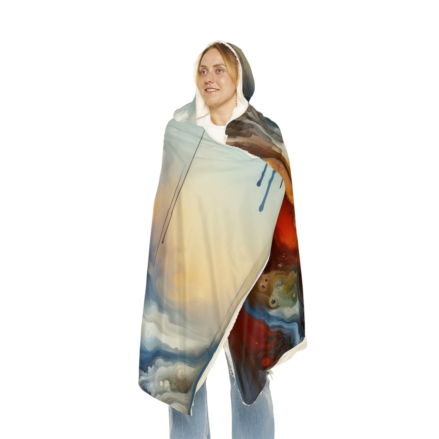 Inner Journey Abstract Snuggle Blanket
