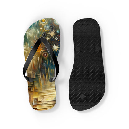 Inspiration Tachism Tribute Flip Flops