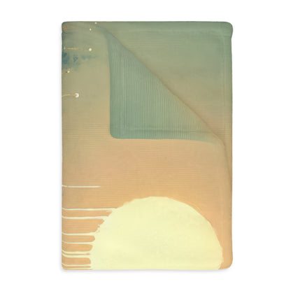 Observant Delicacy Heart Velveteen Microfiber Blanket (Two-sided print)