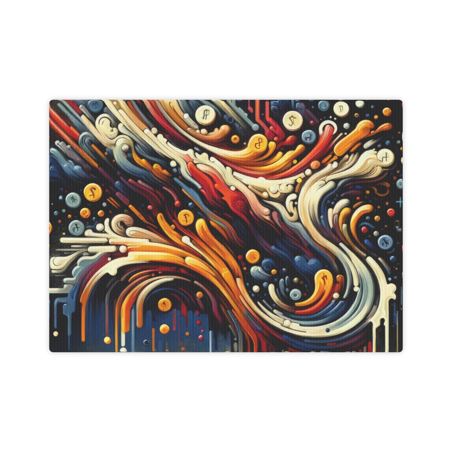 Abstract Financial Flux Canvas Photo Tile
