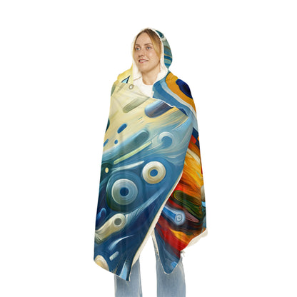 Swipe Connection Tachism Snuggle Blanket