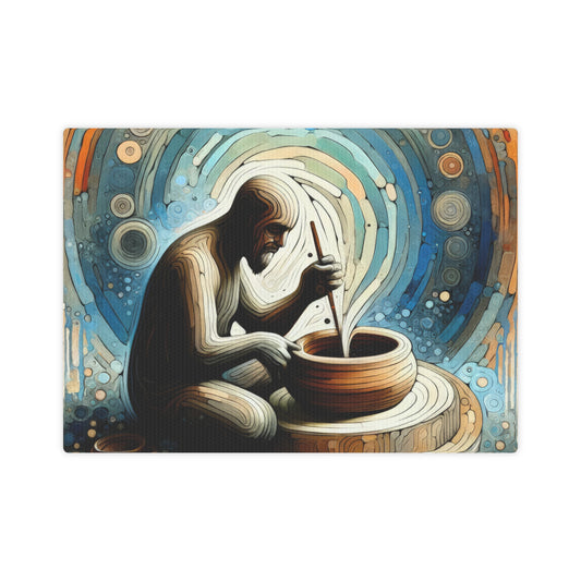 Crafting Semantic Pottery Canvas Photo Tile
