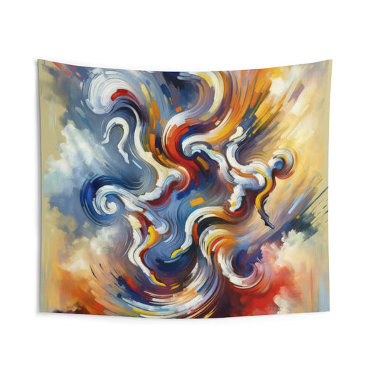 Dancing Disruption Tachism Indoor Wall Tapestries