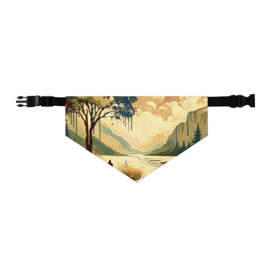 Serene Stream Sojourn Pet Bandana Collar