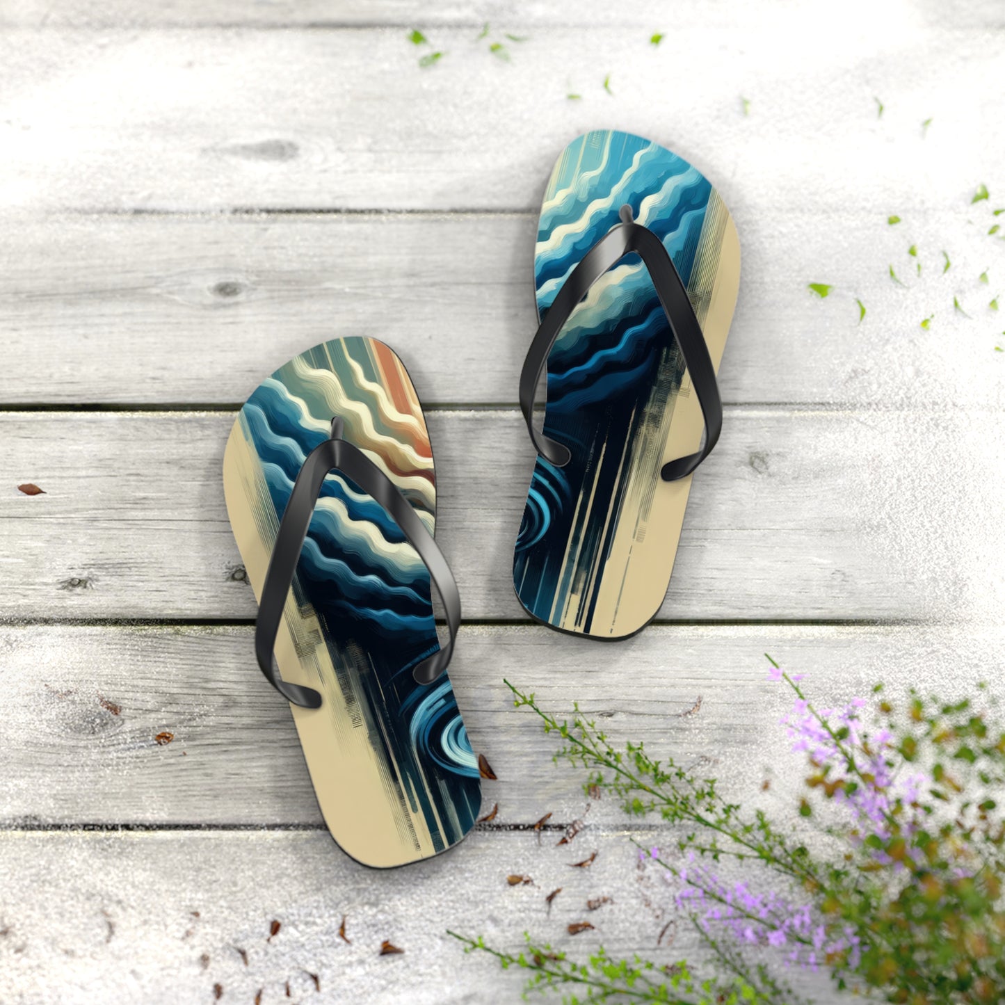 Ripple Effect Abstract Flip Flops