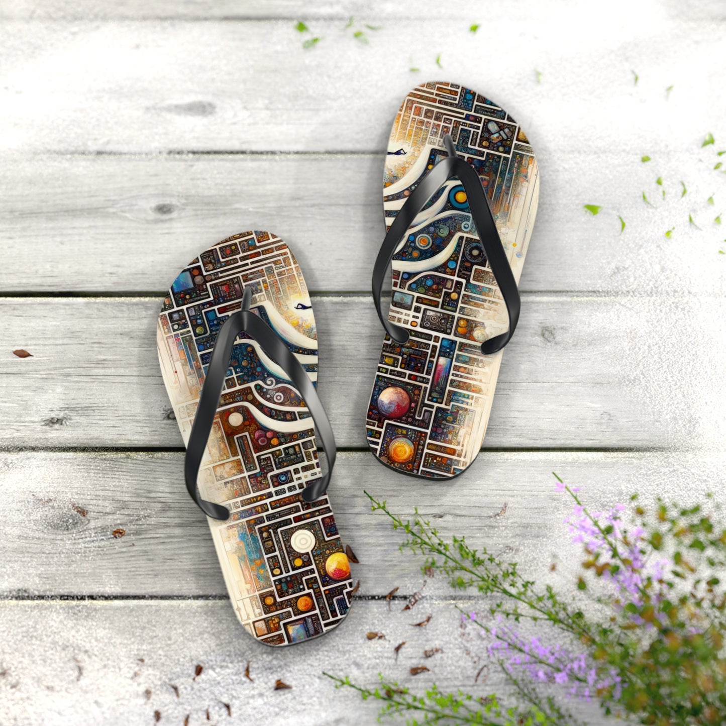 Syncing Silicon Spirituality Flip Flops