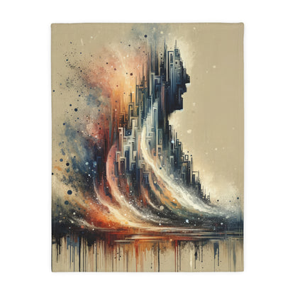 Enduring Echoes Resonance Velveteen Microfiber Blanket (Two-sided print)